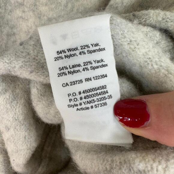 Aritzia Community Plutarch Sweater Cowl Neck  Long Sleeve Wool/Yak Blend - Picture 6 of 9